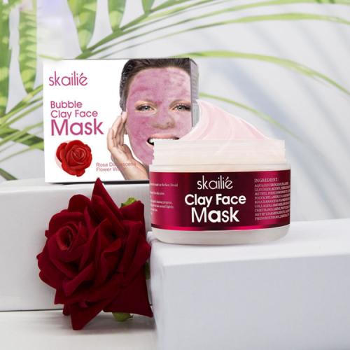 Rosafarbene Blase-Ton-Maske