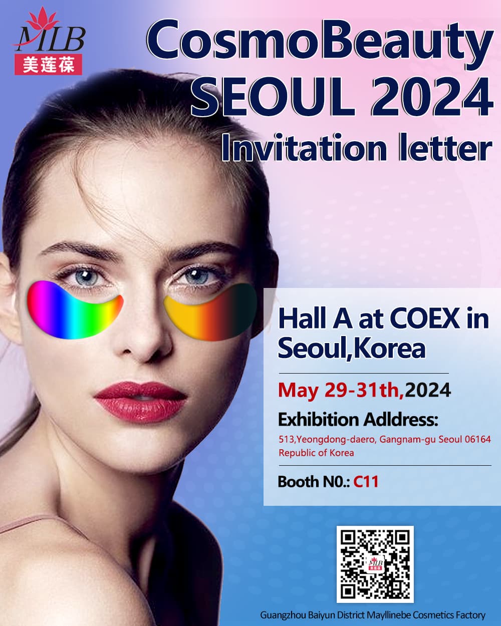 Mayllinebe nimmt an der Cosmo Beauty SEOUL 2024 teil